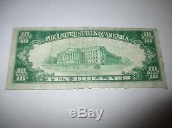 10 $ 1929 Tarentum Pennsylvanie Pa Note De La Banque Monétaire Nationale Bill! # 5351 Vf