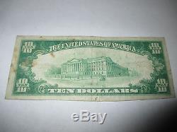 10 $ 1929 Traer Iowa Ia Note De La Banque Monétaire Nationale Bill! Ch. # 5135 Fine