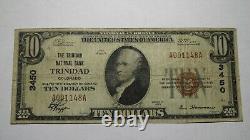 10 1929 Trinidad Colorado Co Monnaie Nationale Banque Note Bill Ch. #3450 Fine