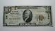 10 1929 Tunkhannock Pennsylvania Ap Banque Nationale De Devises Note Bill Ch. #835