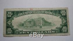 10 $ 1929 Urbana Ohio Oh Banque Nationale Monnaie Note Bill! Ch. # 916 Très Fine