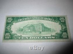 10 $ 1929 Wahoo Nebraska Ne Banque De Monnaie Nationale Note Bill Ch. # 2780 Xf