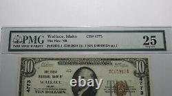 10 1929 Wallace Idaho ID Banque Nationale De Devises Note Bill Ch. #4773 Vf25 Pmg