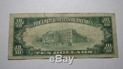 10 $ 1929 Wapakoneta Ohio Oh Banque Nationale Monnaie Note Bill Ch. # 3535 Fin
