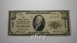 10 1929 Washington D. C. Monnaie Nationale Note De La Banque Projet De Loi Ch #3425 Fine Columbia