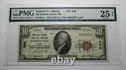 10 1929 Waterville Maine Me Monnaie Nationale Note Banque Bill Ch. #880 Vf25 Pmg
