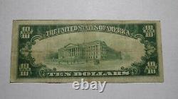 $10 1929 Wells River Vermont Vt National Currency Bank Note Bill! Ch #1406 Fin