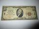 10 $ 1929 Whitinsville Massachusetts Ma Banque Nationale De Billets De Banque Projet De Loi 769 Amende