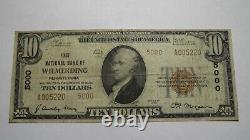 10 1929 Wilmerding Pennsylvania Ap Monnaie Nationale Banque Note Bill Ch #5000