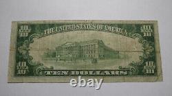 10 1929 Wilmerding Pennsylvania Ap Monnaie Nationale Banque Note Bill Ch #5000