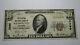 10 $ 1929 Wilmington Delaware De Banque Nationale Monnaie Note Bill Ch. # 3395 Vf