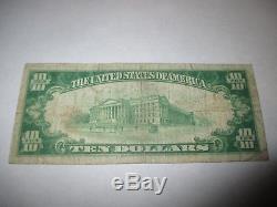 $ 10 1929 Wisconsin Rapids Wisconsin Wi Banque Nationale De Billets De Banque Note Bill # 4639