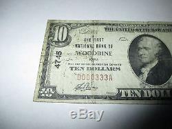 $ 10 1929 Woodbine Iowa Ia Bill National Note De Banque! Ch. # 4745 Rare