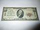 10 M $ 1929 Miamisburg Ohio Oh Banque De La Monnaie Nationale Note Bill Ch. # 3876 Amende