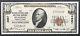 $ 10 Series 1929 National Currency / Banque Nationale De Reading, Pa
