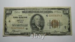 100 $ 1929 Chicago Illinois Monnaie Nationale Note Banque De Réserve Fédérale Note
