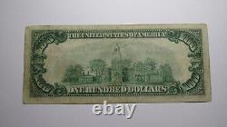 100 $ 1929 Chicago Illinois Monnaie Nationale Note Banque De Réserve Fédérale Note Vf