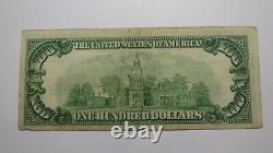100 $ 1929 Chicago Illinois Note De Monnaie Nationale Réserve Fédérale Note De Banque Amende