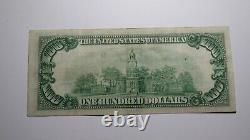 100 $ 1929 Cleveland Ohio Monnaie Nationale Note Banque De Réserve Fédérale Note Vf++