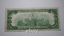 100 $ 1929 Cleveland Ohio Oh Monnaie Nationale Note Banque De Réserve Fédérale Note Xf+