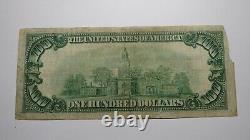 100 $ 1929 New York City Nyc Monnaie Nationale Note Banque De Réserve Fédérale Rare
