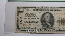 100 $ 1929 San Francisco Ca Banque Nationale De Devises Note Bill Ch. #13044 Vf25 Pcgs