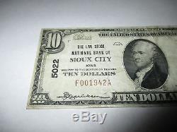 1029 $ 1929 Sioux City Iowa Ia Banque De Billets De Banque Nationale Bill! Ch. # 5022 Vf