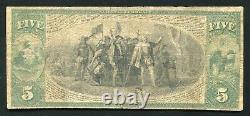 1875 5 $ Mécanique Banque Nationale De Philadelphie, Pa Monnaie Nationale Ch. #610
