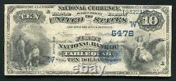 1882 10 $ Vb Première Banque Nationale De Tahlequah, Ok Monnaie Nationale Ch. #5478