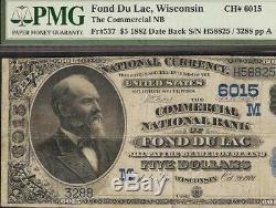1882 Billet De 5 Dollars Du Fond Du Lac Wisconsin - Dollar National - Grande Devise 6015 Pmg