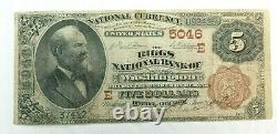 1896 5 $ Monnaie Nationale Riggs National Bank Washington D. C. 5046e K928