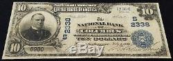 1902 10,00 $ Monnaie Nationale, Banque Nationale De Columbus, Géorgie
