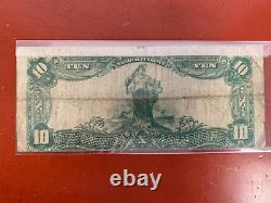 1902 10 $ Alliance Ohio National Bank Note Devise 3721 #15620