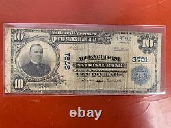 1902 10 $ Alliance Ohio National Bank Note Devise 3721 #19592