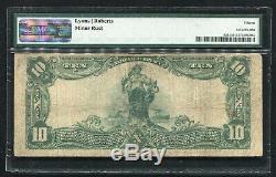 1902 10 $ Banque Du Parc National De New York, Ny Monnaie Nationale Ch. # 891 Pmg F-15