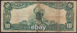 1902 $10 Billet de banque de la Chatham Phenix National Bank Currency New York Ny Très bien Très bien