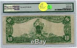1902 10 $ Deuxième Banque Nationale Belvidère IL 3190 Monnaie Nationale Pmg 25 Jy144
