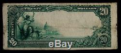 1902 $ 10 Devise Nationale Garrett National Bank Of Oakland Maryland Ch # 6588
