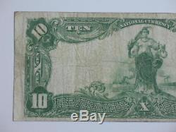 1902 $ 10 Grandes Monnaie Nationale Américaine Merchants Bank Mobile Alabama 13097