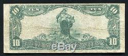 1902 10 $ La Banque Centrale Nationale De Waco, Tx Monnaie Nationale Ch. # 10220