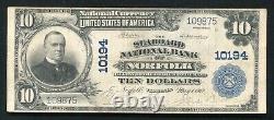 1902 10$ La Banque nationale de Seaboard de Norfolk, Va Monnaie nationale Ch. #10194