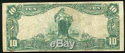 1902 10 $ La Première Banque Nationale De Lynchburg, Virginie Monnaie Nationale Ch. # 1558