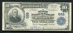 1902 10 $ La Première Banque Nationale De Malden, Ma Devise Nationale Ch. # 588