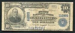 1902 10 $ La Première Banque Nationale De Saltville, Va Monnaie Nationale Ch. #11265