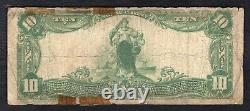 1902 10 $ La première banque nationale de Meriden, Ct Monnaie nationale Ch. #250