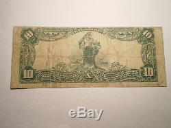 1902 $ 10 Monnaie Nationale Note Lake Charles Louisiana / Rarity State-6 Bank-4