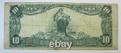 1902 $10 National Currency Large Note, Union National Bank Of Pittsburgh, Vf/xf