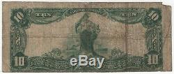 1902 $ 10 Premier Banque Nationale Stromsburg Nebraska Note Devise 18 Connu Rare