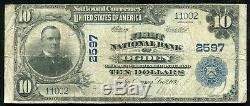 1902 10 $ Première Banque Nationale D'ogden, Ut Monnaie Nationale Ch. # 2597