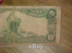 1902 10 $ Ten Dollar Bill Billets De Banque En Monnaie Nationale De Commerce Saint-louis 4178